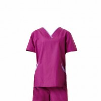 SKSN006 Design of operating gowns, nurses' hand washing clothes, hospital uniform split suit, operating gowns workshop back view